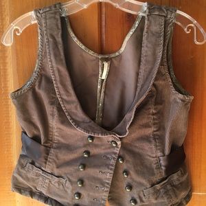 Courduroy vest free people